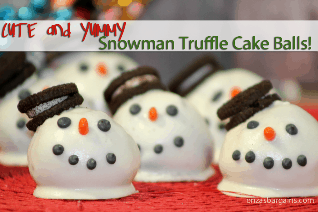 Snowman Truffle Cake Balls Recipe