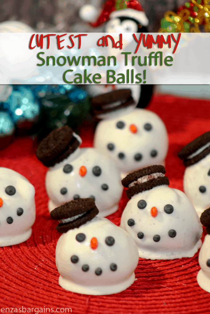 Snowman Truffle Cake Balls Recipe