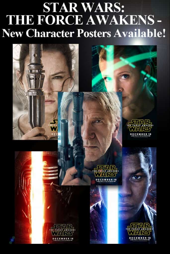 Star Wars: The Force Awakens Movie Character Posters