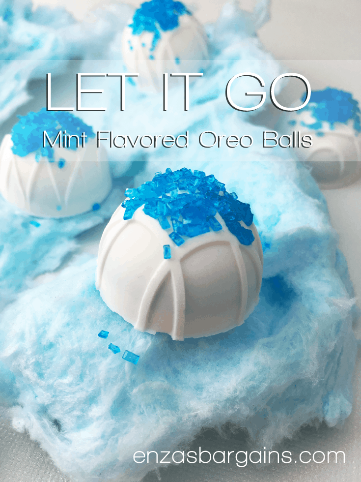 Mint Oreo Balls Covered in White Chocolate Perfect For Frozen!