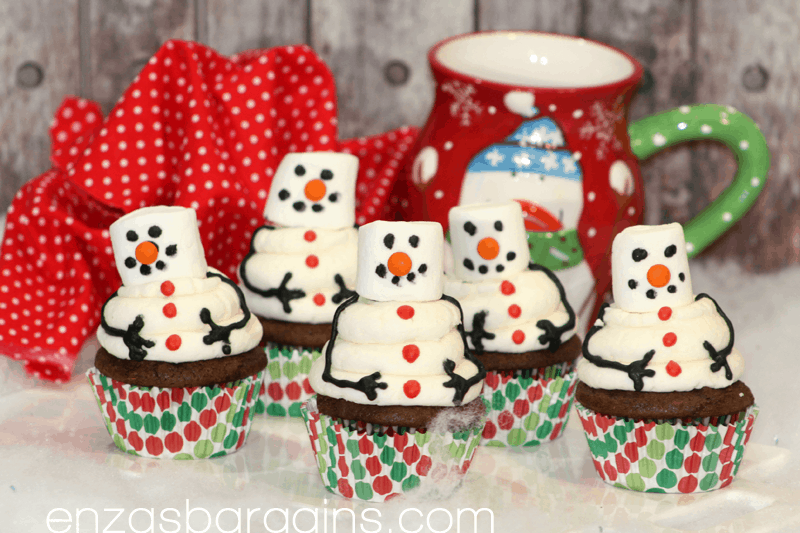 Snowman Cupcake Recipe - Winter Wonderland for your BELLY!