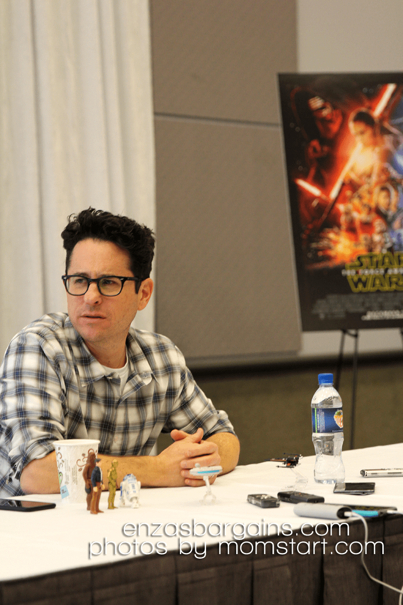 J.J. Abrams on Lin Manuel Miranda, Kathleen Kennedy, and BB-8