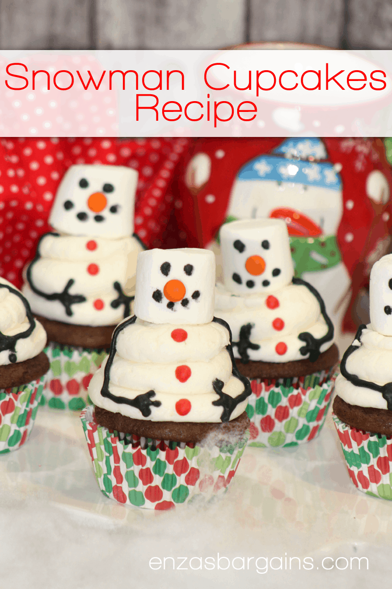 Snowman Cupcake Recipe - Winter Wonderland for your BELLY!