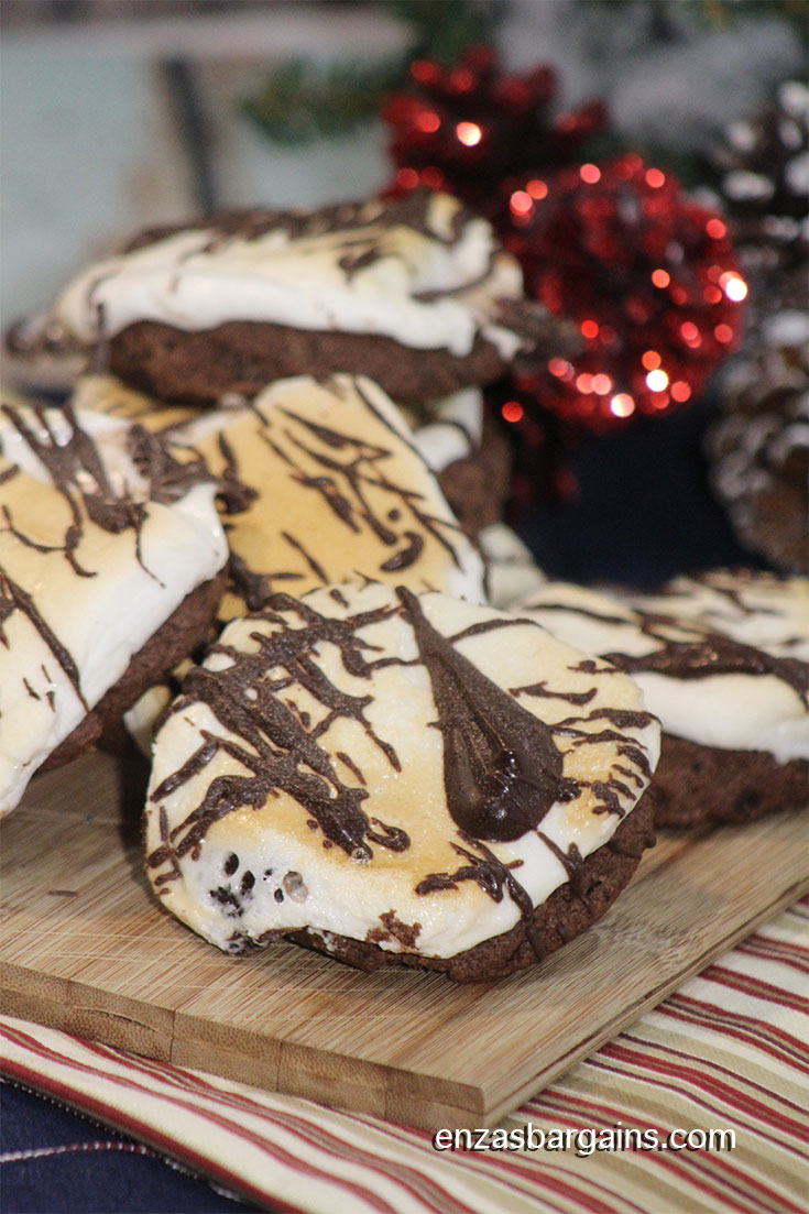 Gooey Peppermint S'mores Cookies - Holiday Cookies You Will LOVE!