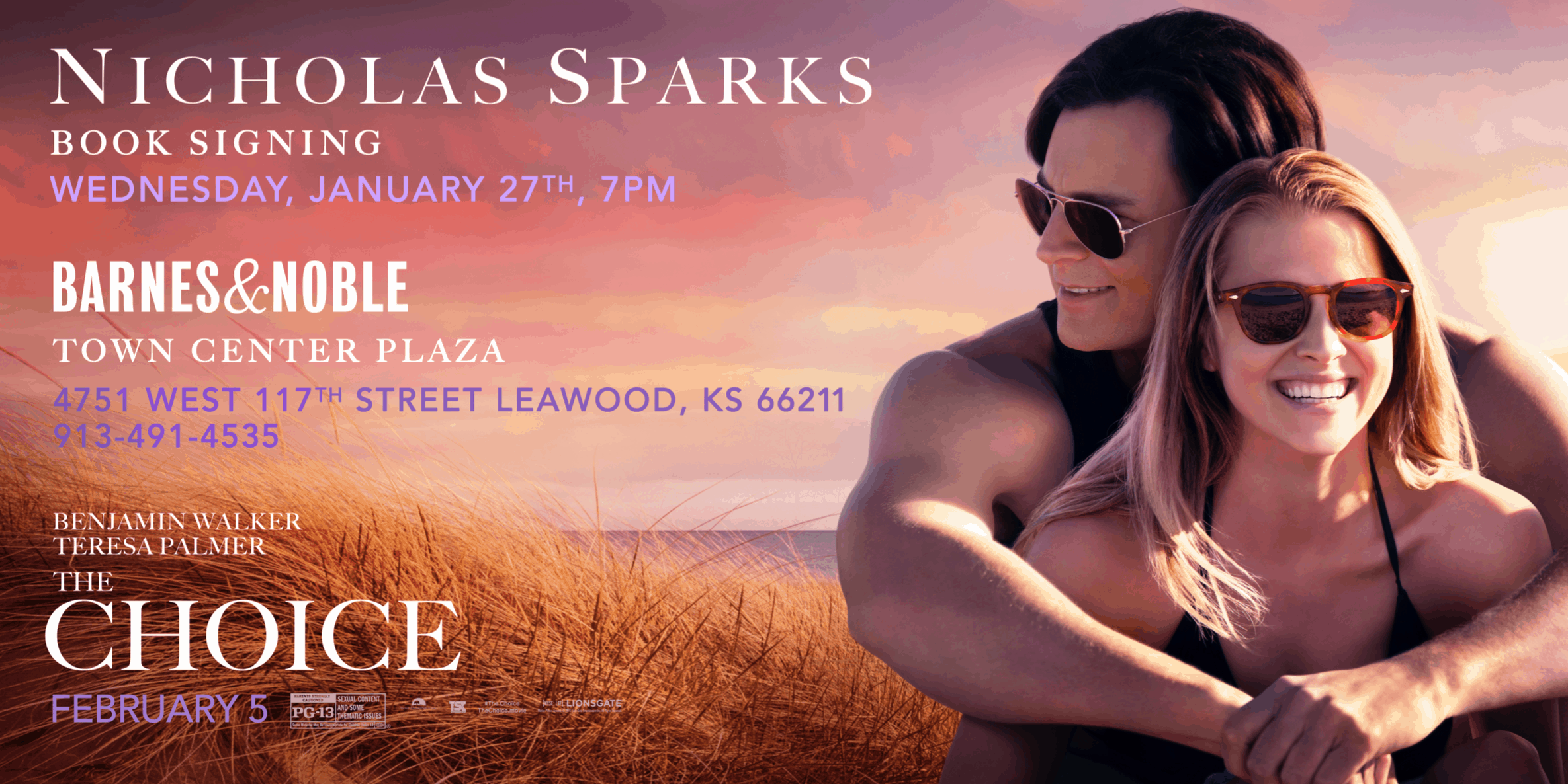 Nicholas Sparks Kansas City Book Signing – The Choice