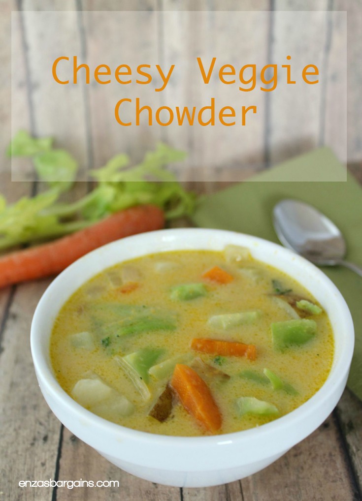 Cheesy Veggie Chowder Recipe
