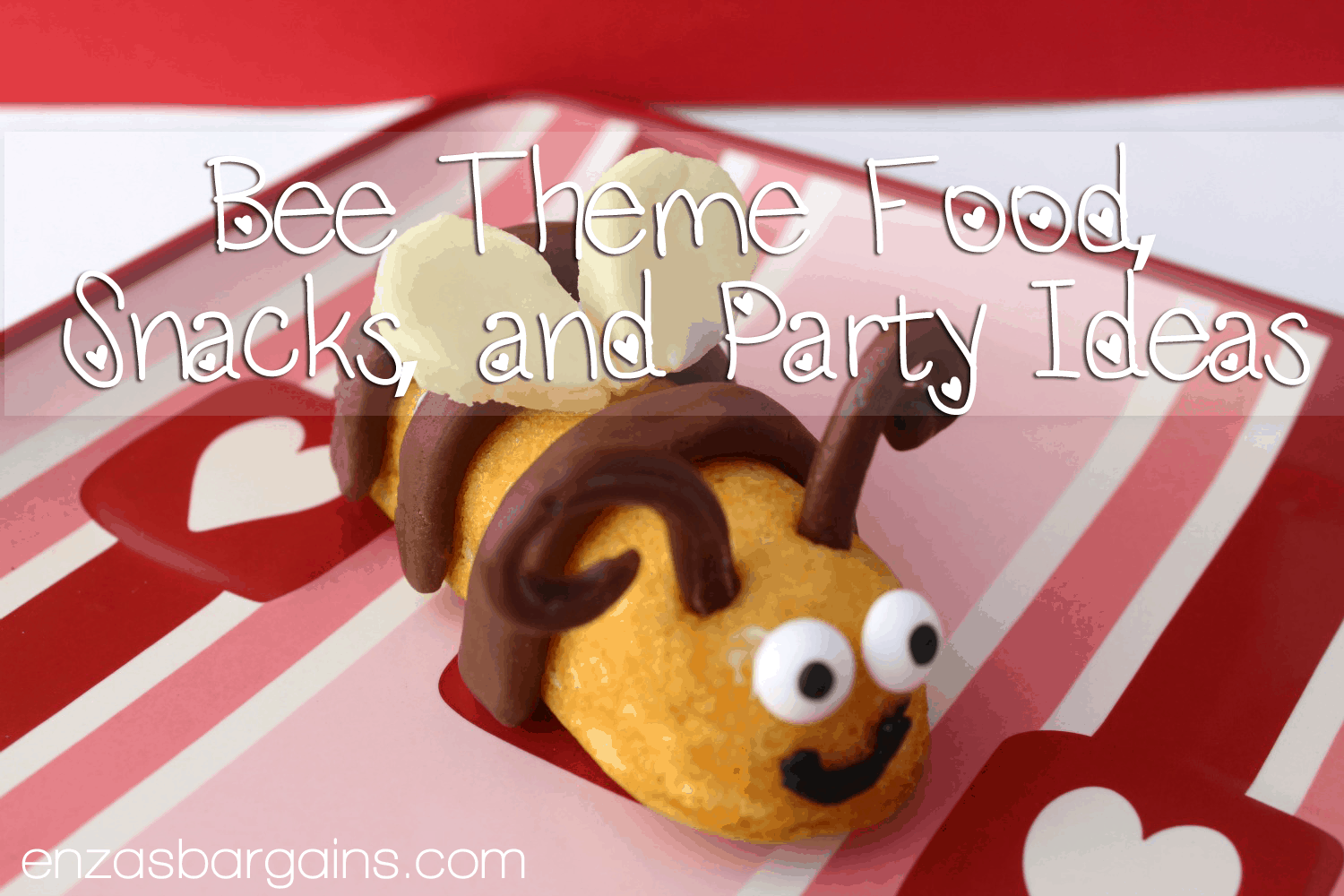 Bee Themed Food - Honey Bee Mine Valentines Cakes