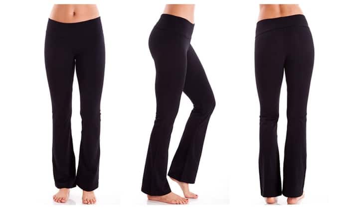 Cute Yoga Pants - Foldover Waistband