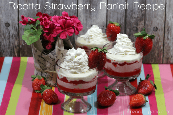 Ricotta Strawberry Parfait with Red Velvet Cookie Base Recipe