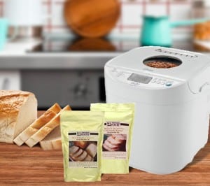 Bread machine + 2 Prepared Pantry bread mixes