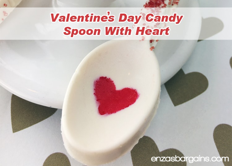 Valentine's Day Candy Spoon with Heart