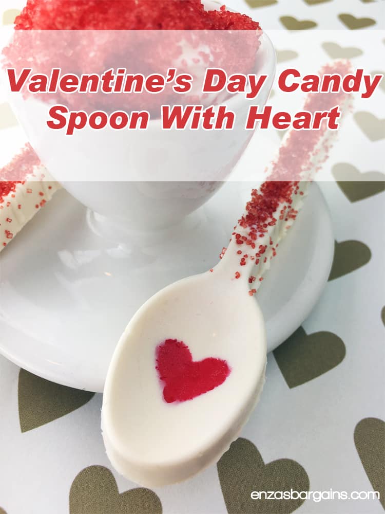 Valentine's Day Candy Spoon with Heart