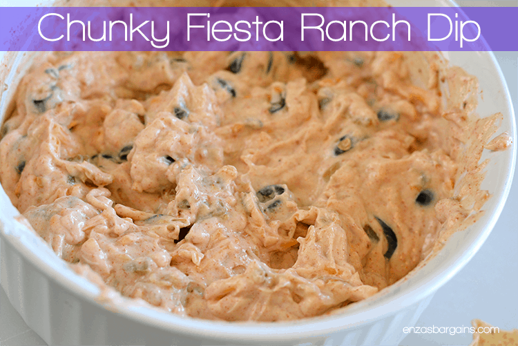 Chunky Fiesta Ranch Sour Cream Dip - Low Calorie Recipe