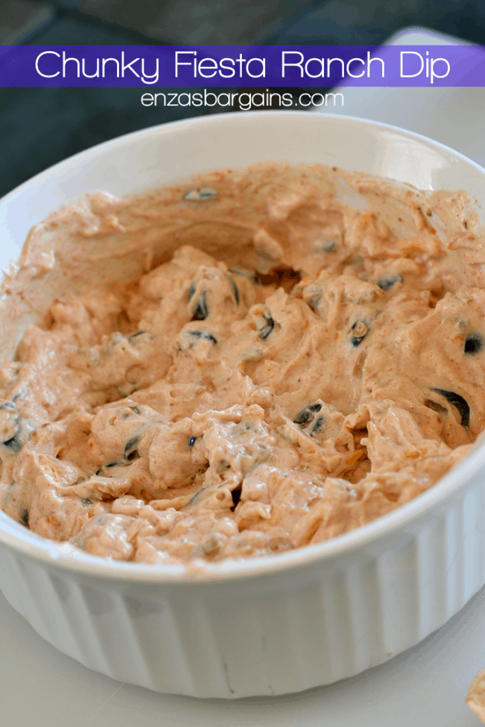 Chunky Fiesta Ranch Sour Cream Dip - Low Calorie Recipe