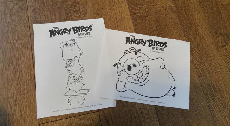 Angry Birds Movie Coloring Pages – National Pig Day