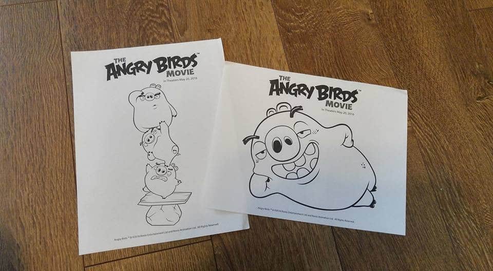 Angry Birds Movie Coloring Pages - National Pig Day