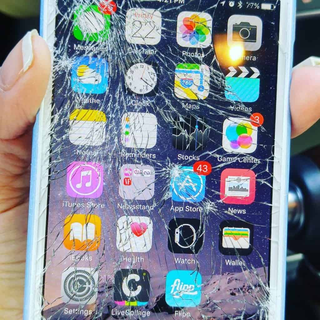 When my iPhone Screen Shattered - Ugh!