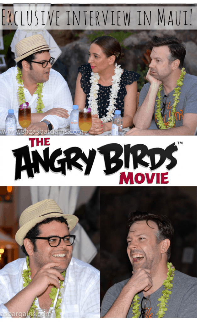 Angry Birds Movie Interview with Jason Sudeikis, Josh Gad, and Maya Rudolph!