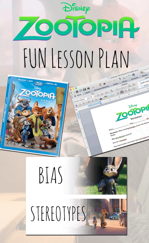 Zootopia Lesson Plan