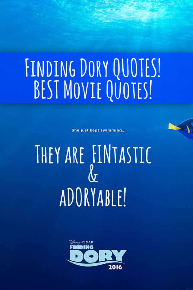 Finding Dory Quotes - Entire LIST of the BEST movie lines in the movie!