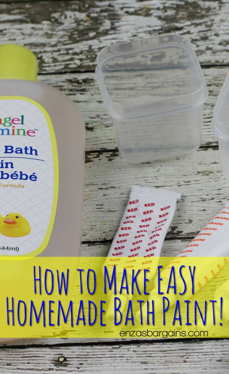 Homemade Bath Paint for Kids!