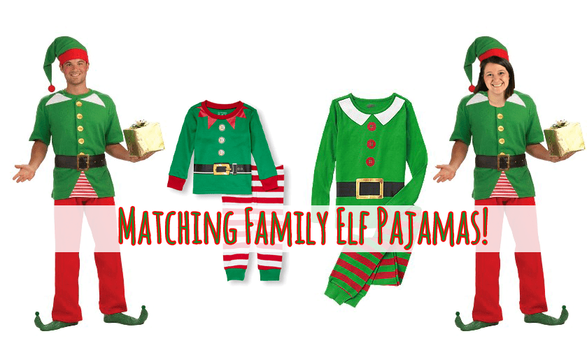 matching family pajamas elf