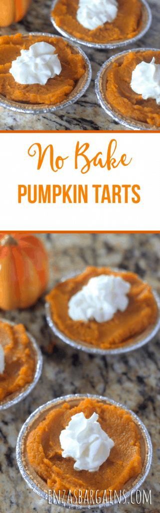 No Bake Pumpkin Pie Tarts