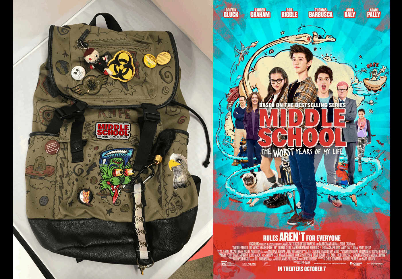 Middle School Movie Backpack Giveaway Enza's Bargains