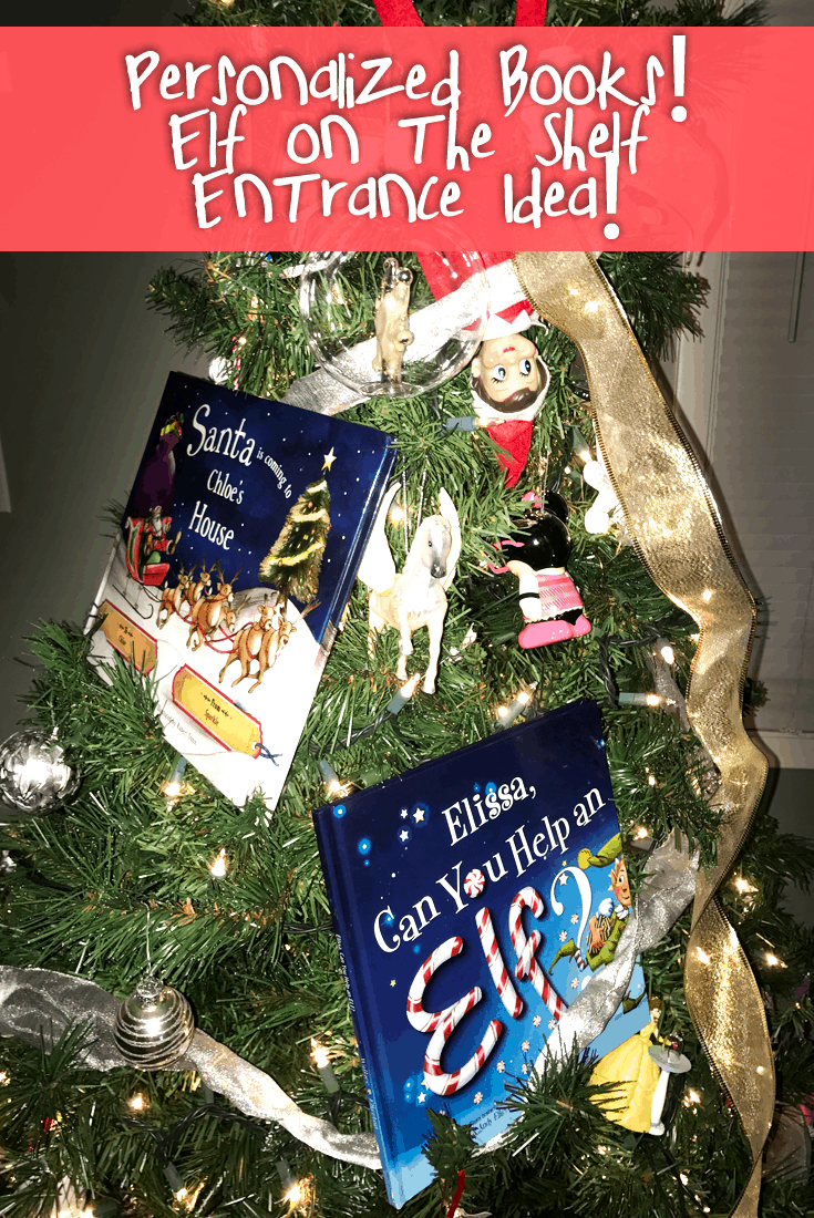 Creative Elf on the Shelf Entrance Idea- #EBHolidayGiftGuide