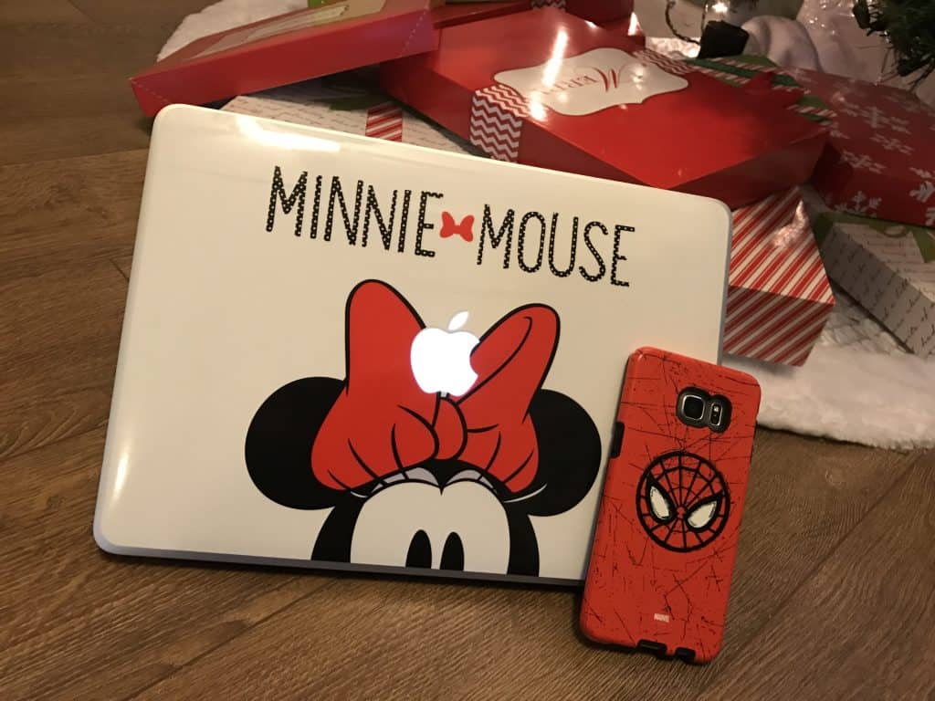 Skinit Spider Man Galaxy S6 Case and Minnie Mouse Macbook Skin - #EBHolidayGiftGuide