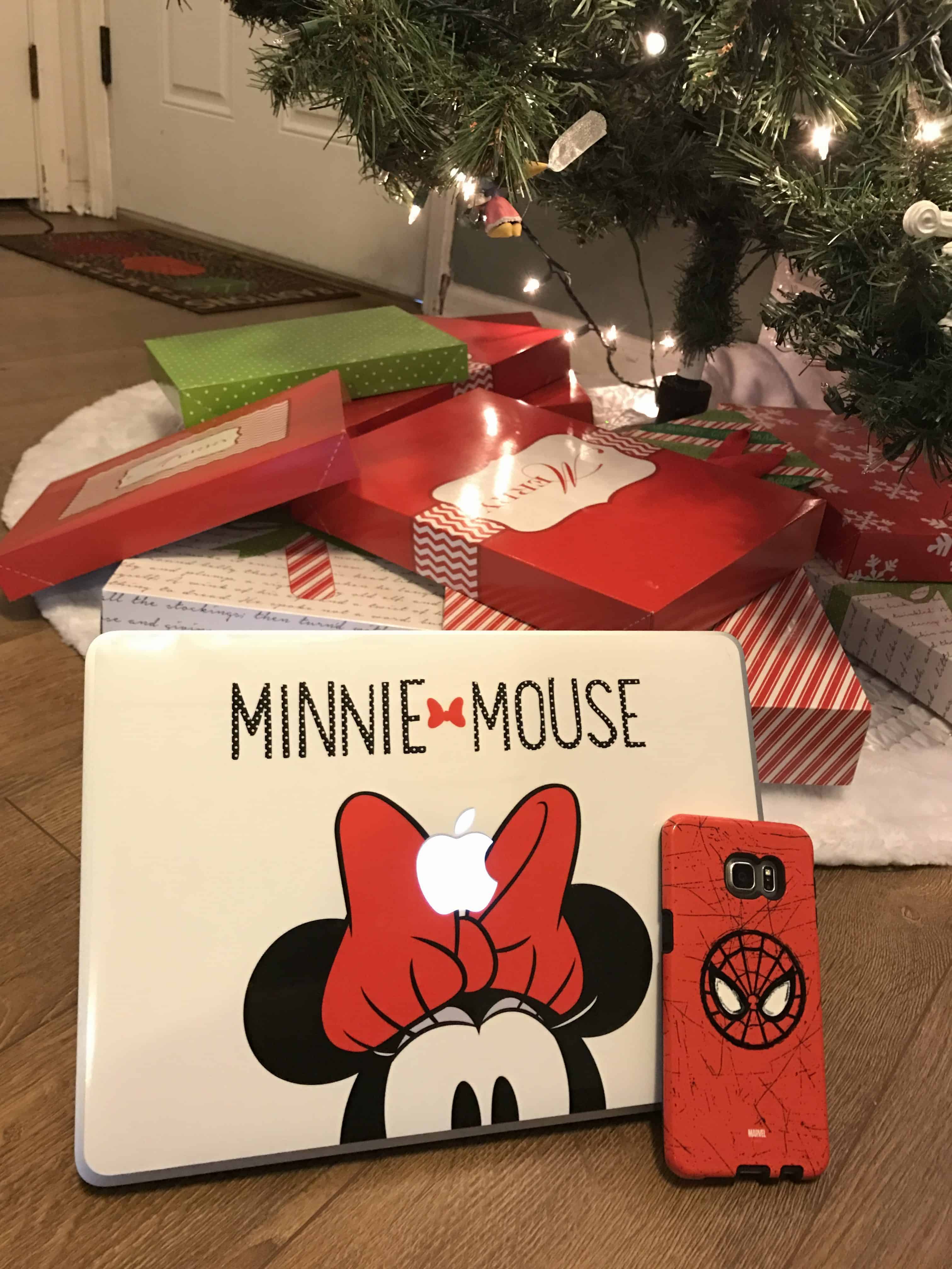 Skinit Spider Man Galaxy S6 Case and Minnie Mouse Macbook Skin - #EBHolidayGiftGuide