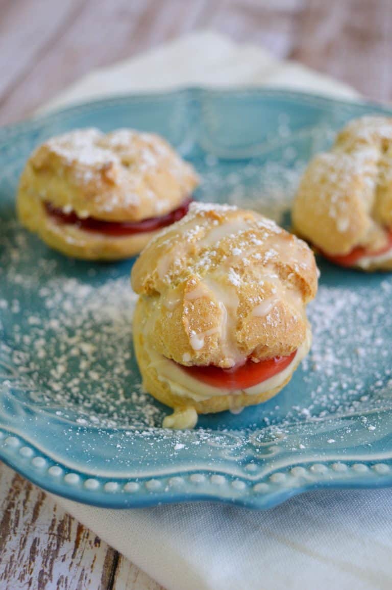 Cherry Filled Cream Puffs Recipe
