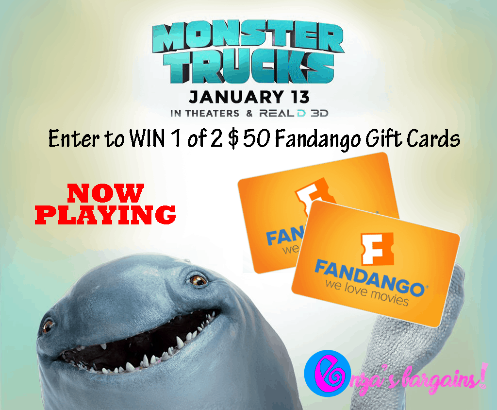 Monster Trucks Movie Activities, Coloring Sheets, & Fandango Gift Card Giveaway!