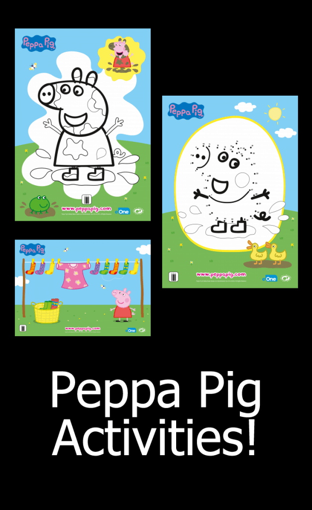 Peppa Pig Activities - FREE Printable Coloring Sheets and MORE!