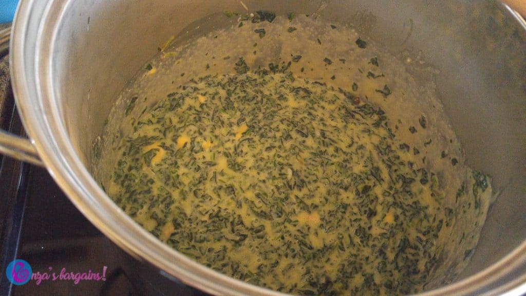 Spinach Cheesy Rice Casserole Recipe with Mahatma