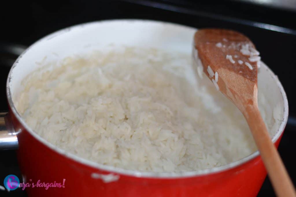 Spinach Cheesy Rice Casserole Recipe with Mahatma