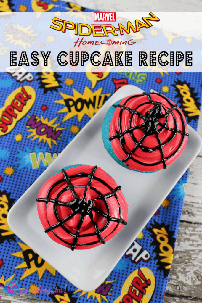Easy Spider-Man Cupcakes