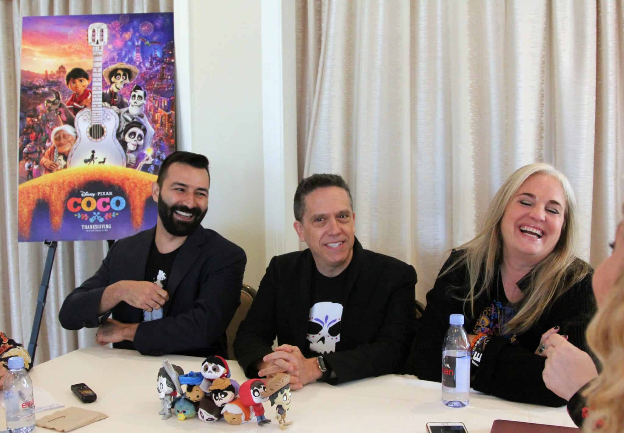 COCO Director Lee Unkrich, Writer & Co-Director Adrian Molina and Producer Darla K. Anderson Interview