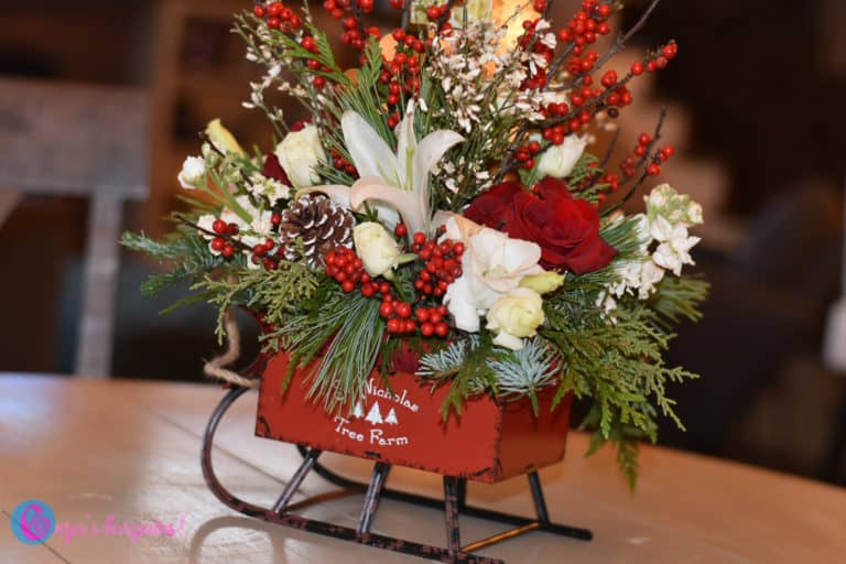 Teleflora’s Vintage Sleigh Bouquet Review – #EBHolidayGiftGuide