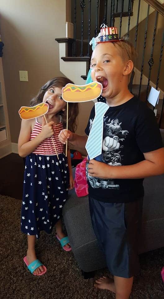 American Themed Birthday Party - Photo Booth