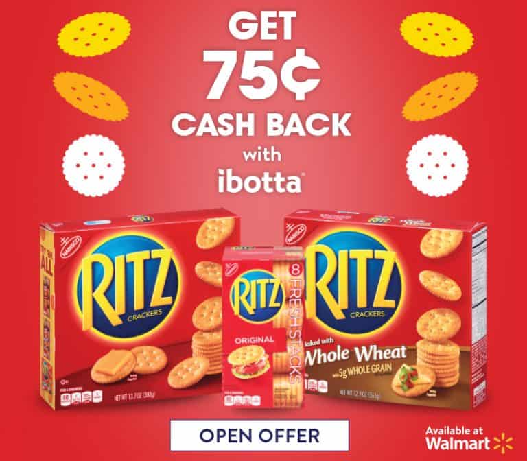 Ibotta Offers Cash Back on RITZ Crackers & $500 ARV Giveaway!