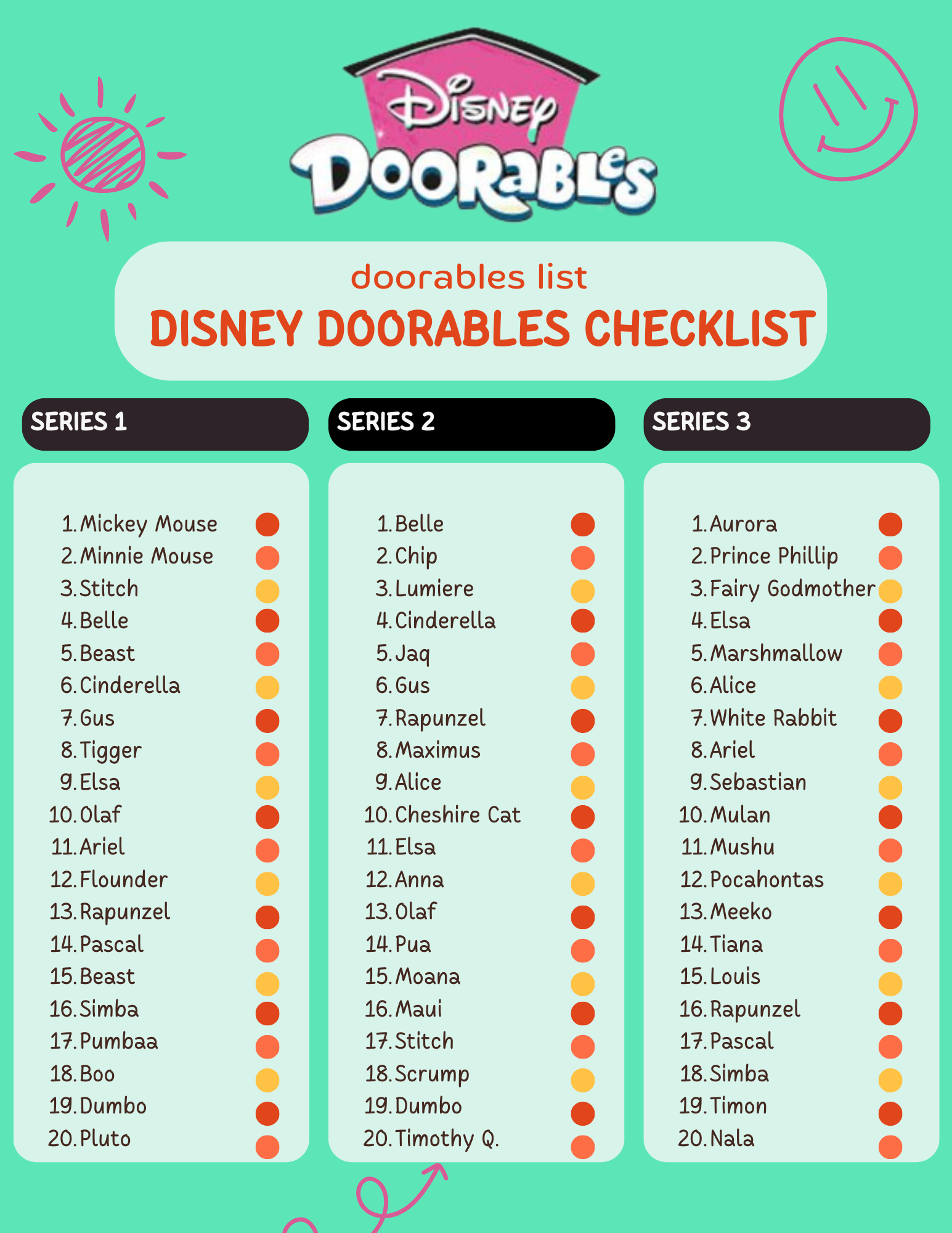 Disney Doorables List – What characters can you expect to find? 