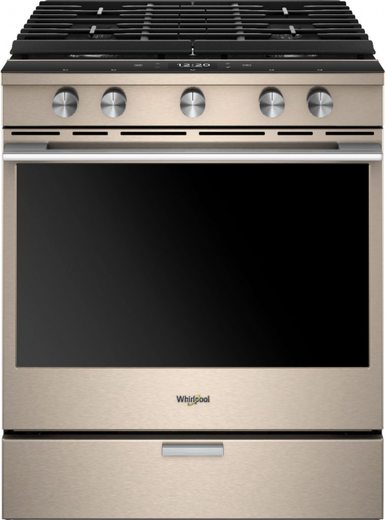 Whirlpool Sunset Bronze Gas Convection Range at Best Buy