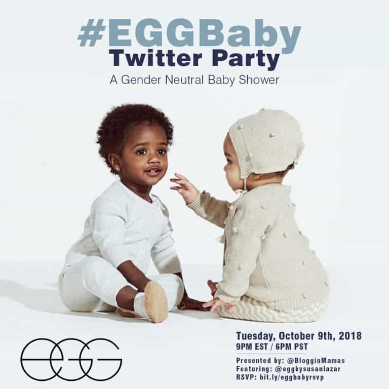 EGGBaby Twit­ter Chat on Tuesday 10/9/18 at 9pm EST