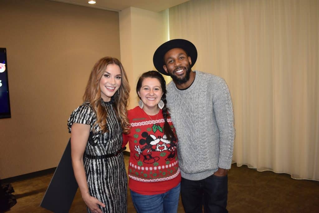 tWitch and Allison Holkner with ABC's "Pop Up Santa” and “Disney’s Fairy Tale Weddings”