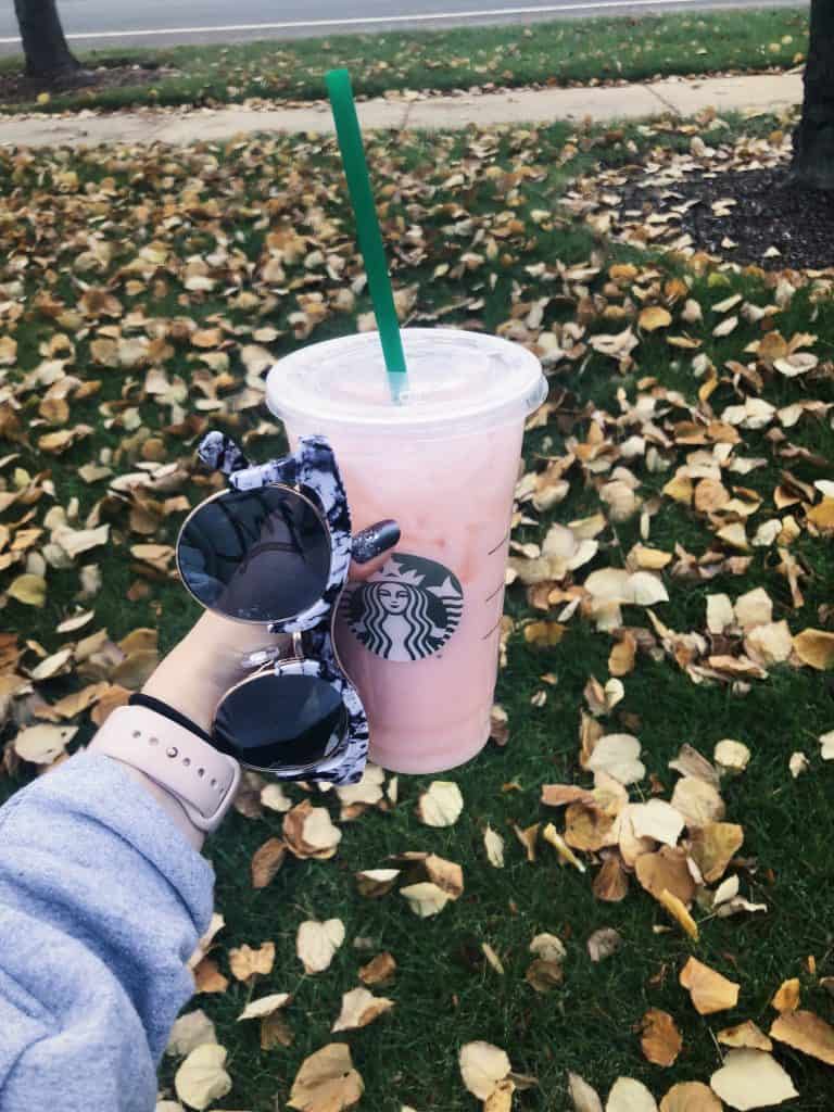 Saving Money at Starbucks - Fall Pink Drink