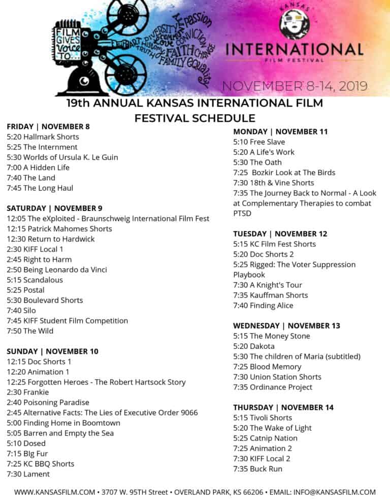 19th Annual Kansas International Film Festival