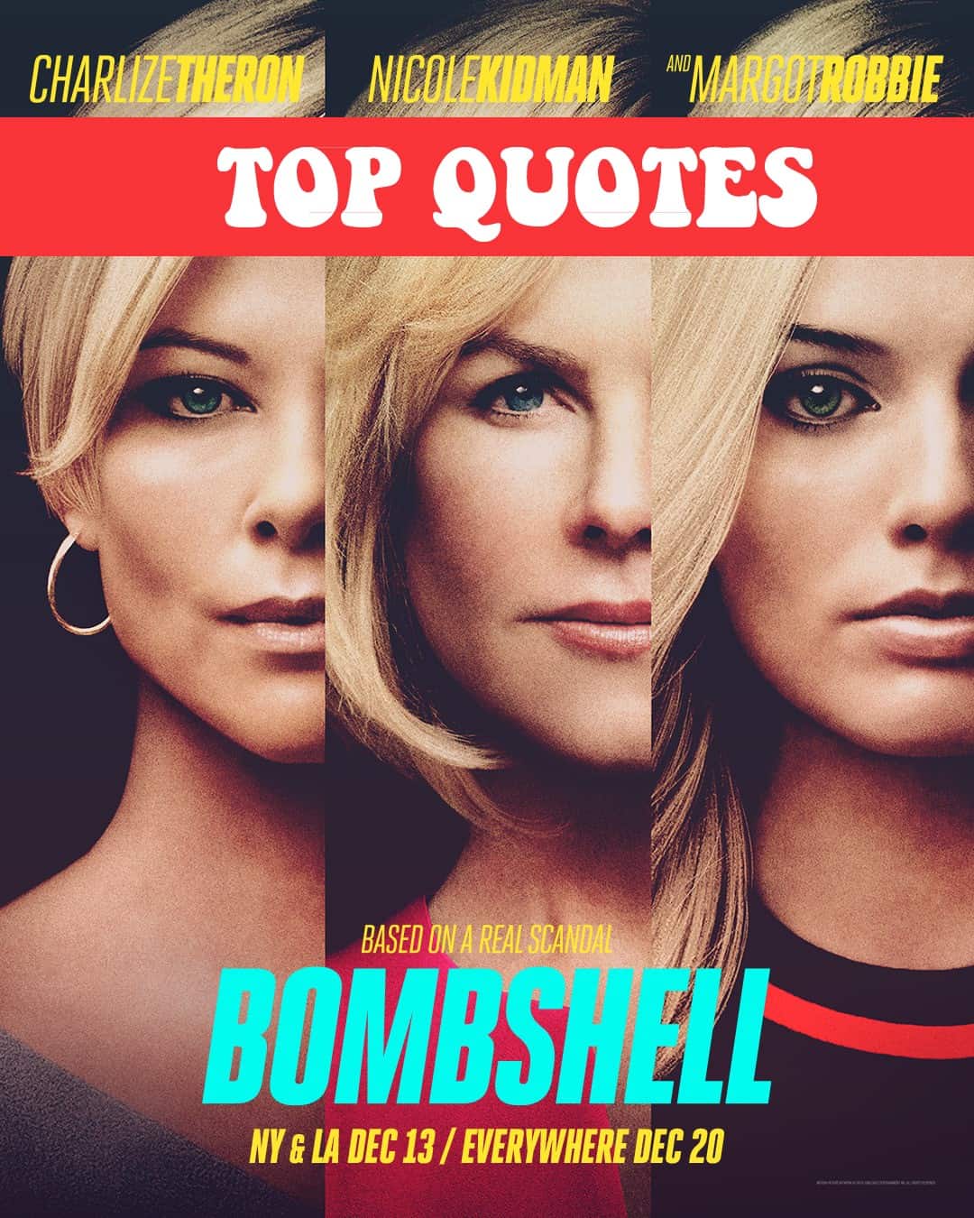Bombshell Quotes - Top lines from the movie! - Enza's Bargains1080 x 1350