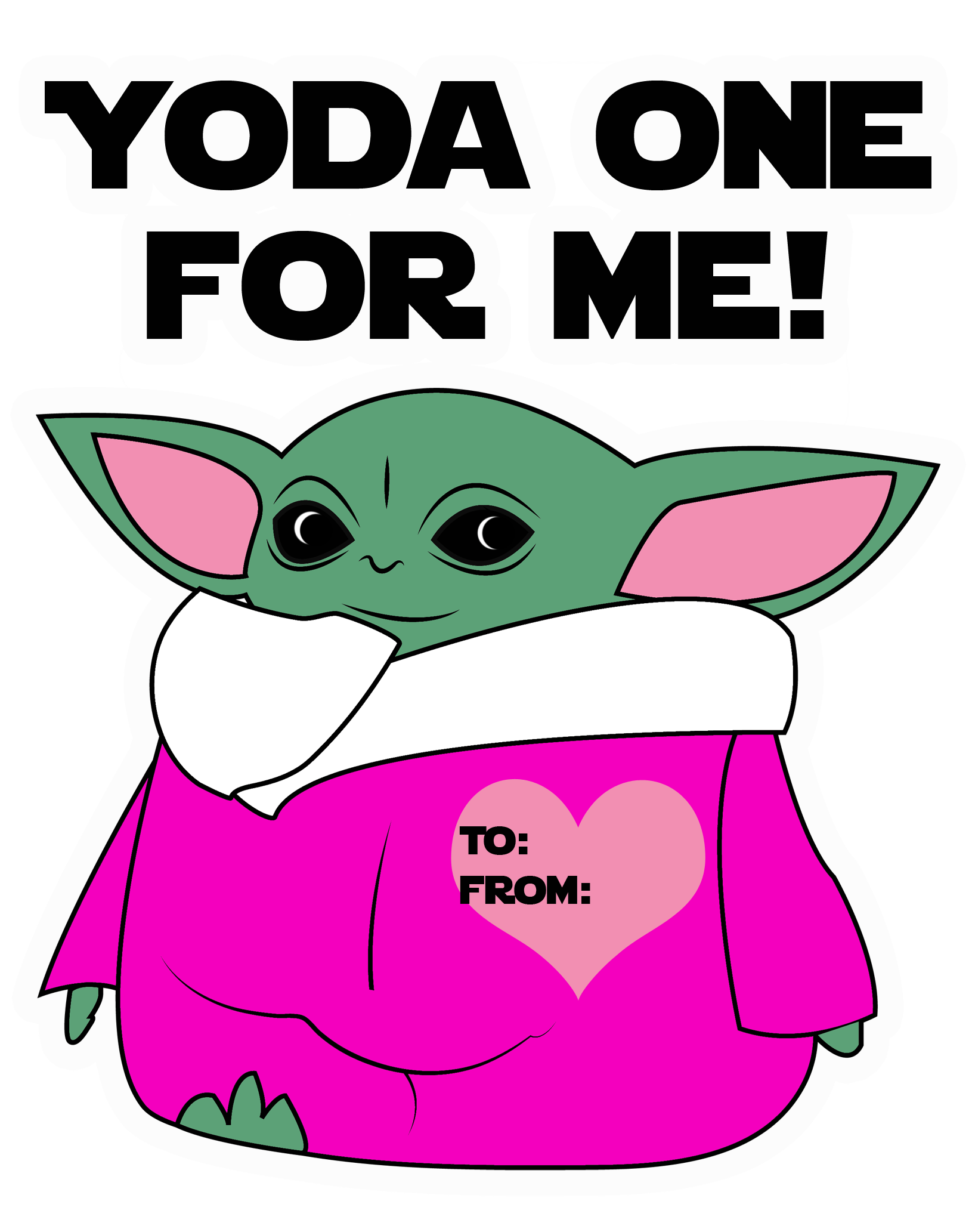 Download Valentine Card Design: Baby Yoda Valentines Day Card