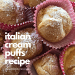 Italian Cream Puffs Made With Vanilla Pudding